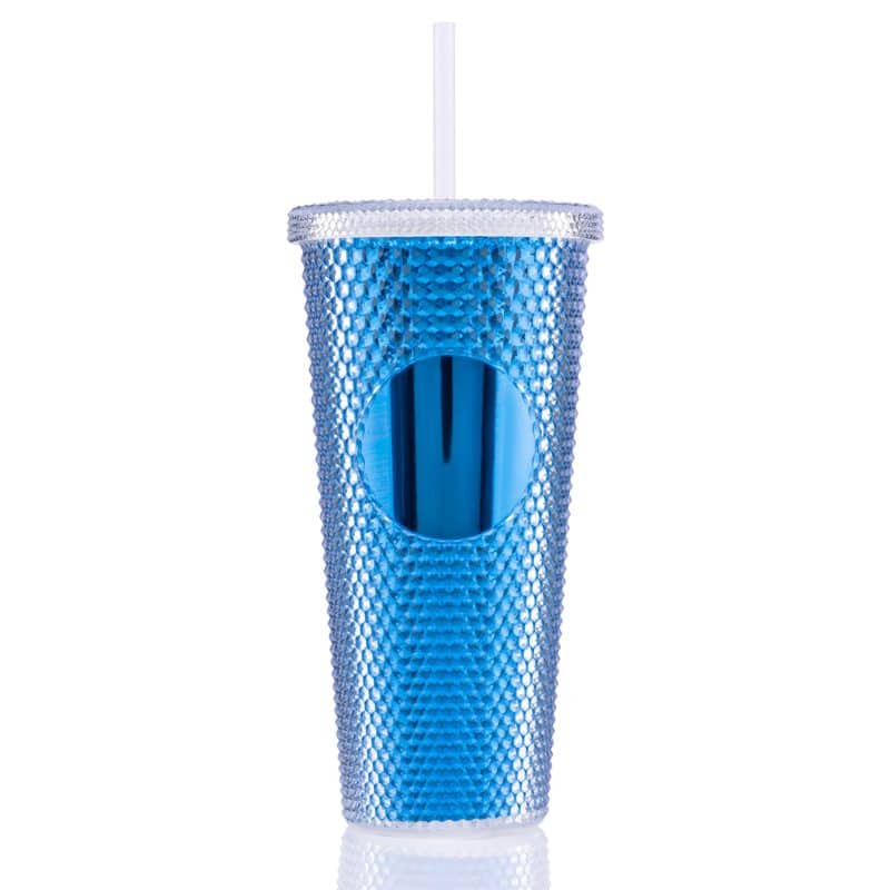Custom 24 oz Bux Metallic Recycled Tumbler - 8