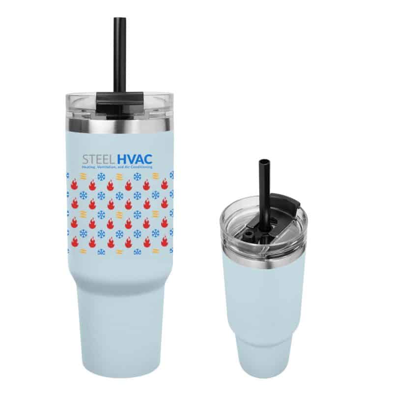 Custom 40 Oz. Full Color Naomi Intrepid Stainless Steel Tumbler - 4