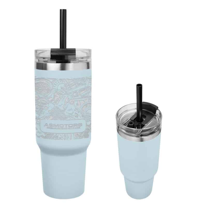 Custom 40 Oz. Full Laser Naomi Intrepid Stainless Steel Tumbler - 4