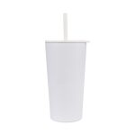 Custom Aviana™ Rowan Recycled Straw Tumbler - 17 Oz. - Marshmallow - 1