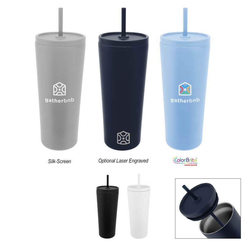 Custom 24 Oz. Brooklyn Recycled Stainless Steel Tumbler