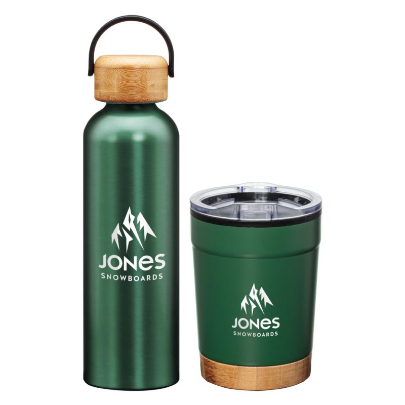 Custom Bambus Bottle & Tumbler Gift Set - 3