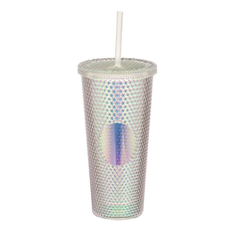 Custom Crenshaw Textured Tumbler w/ Straw - 21oz - 1