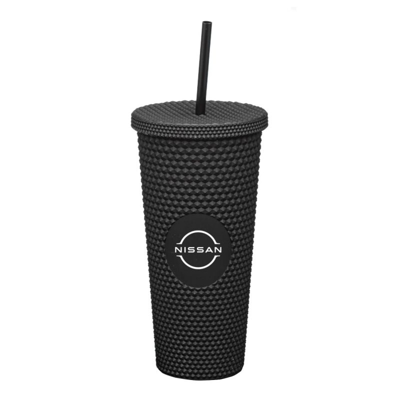 Custom Crenshaw Textured Tumbler w/ Straw - 21oz - 4