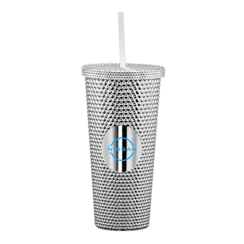 Custom Crenshaw Textured Tumbler w/ Straw - 21oz - 5