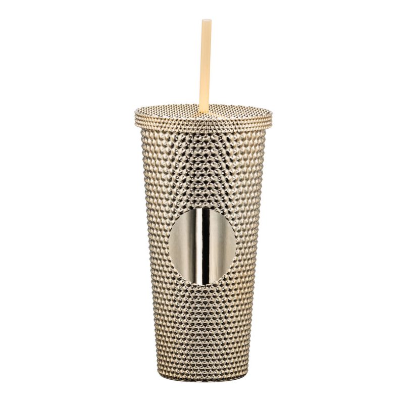 Custom Crenshaw Textured Tumbler w/ Straw - 21oz - 9