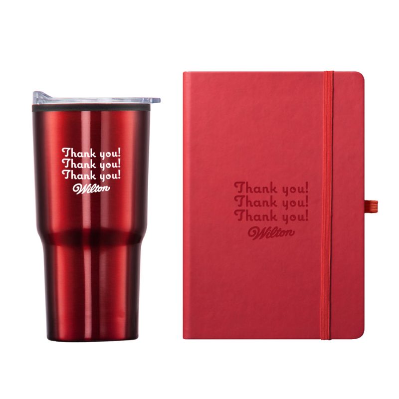Custom Eccolo® Cool Journal/Bexley Tumbler Gift Set - 3