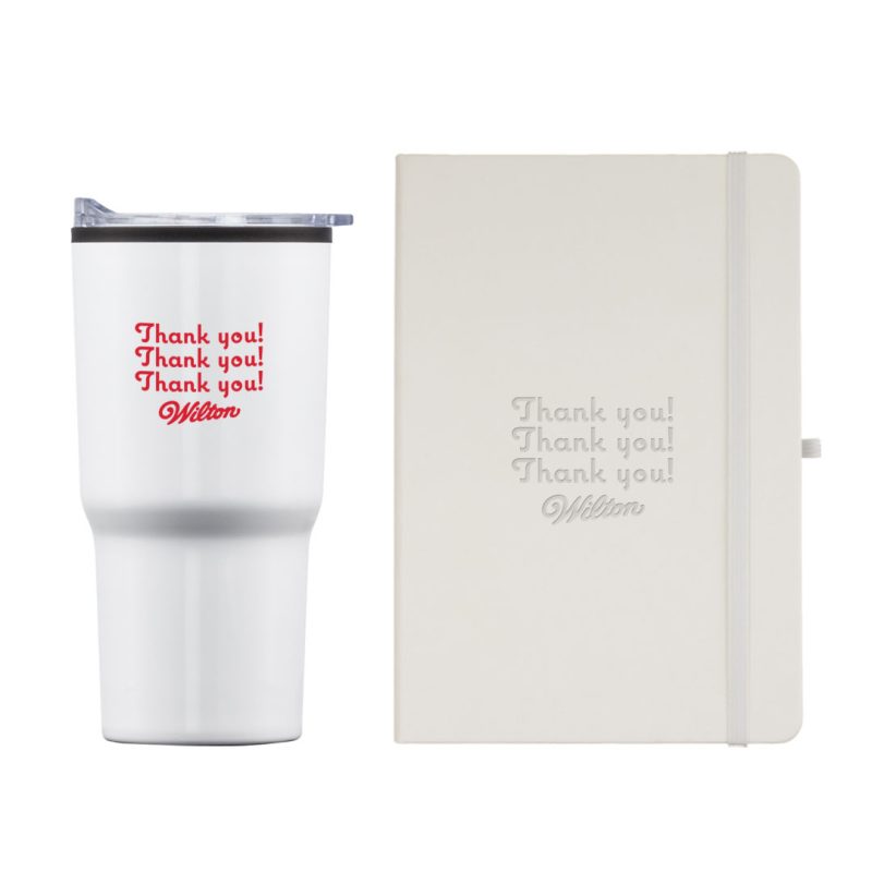Custom Eccolo® Cool Journal/Bexley Tumbler Gift Set - 4