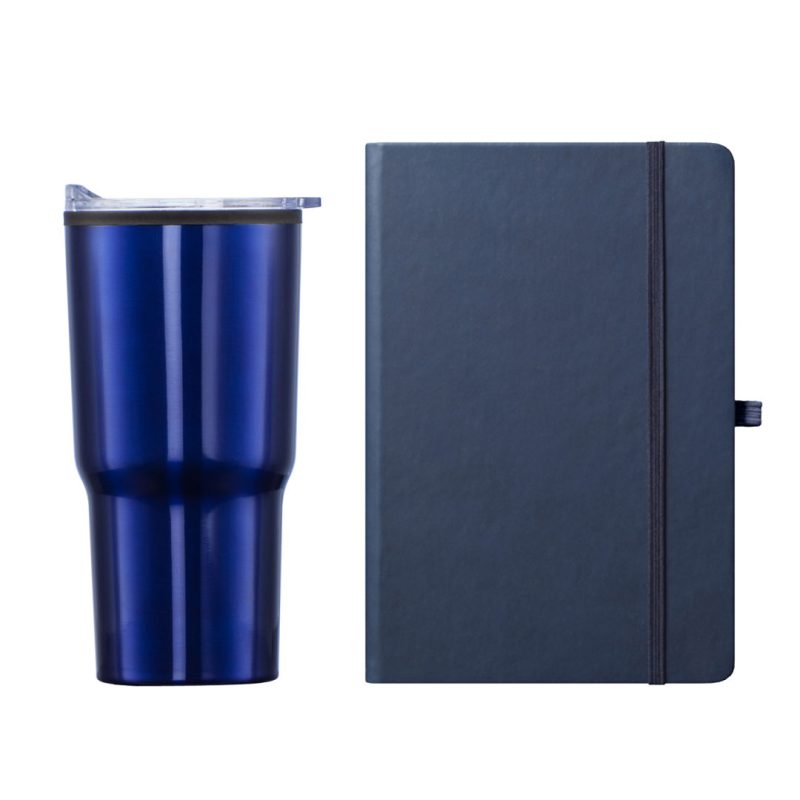 Custom Eccolo® Cool Journal/Bexley Tumbler Gift Set - 7