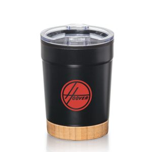 Custom Eduardo Double Wall Tumbler w/Bamboo Base - 12oz