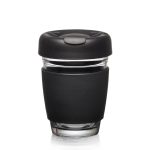 Custom Retiro Borosilicate Glass Tumbler w/Silicone Lid - 8oz - 7