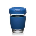 Custom Retiro Borosilicate Glass Tumbler w/Silicone Lid - 8oz - 8