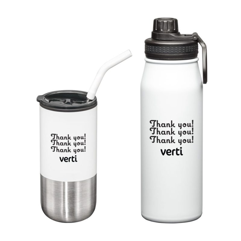 Custom Versatile Tumbler & Bottle Gift Set - 2