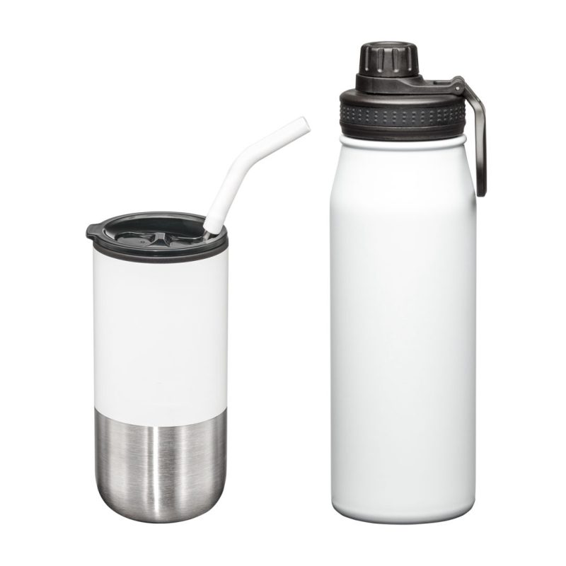Custom Versatile Tumbler & Bottle Gift Set - 4