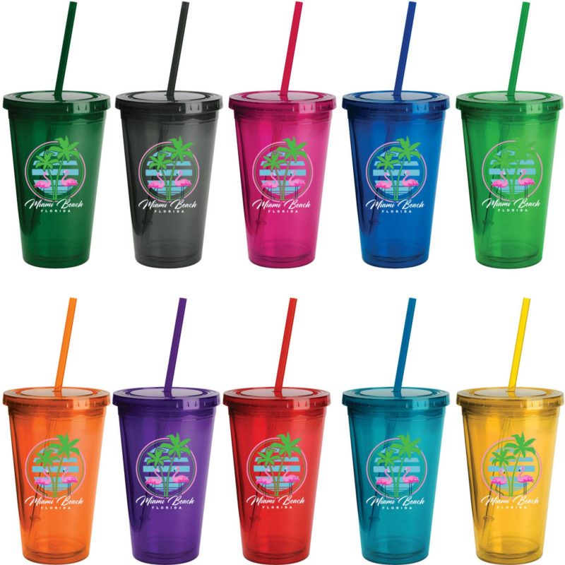 Custom Full Color Wrap Sunsplash Color Tumbler 16 Oz - 4