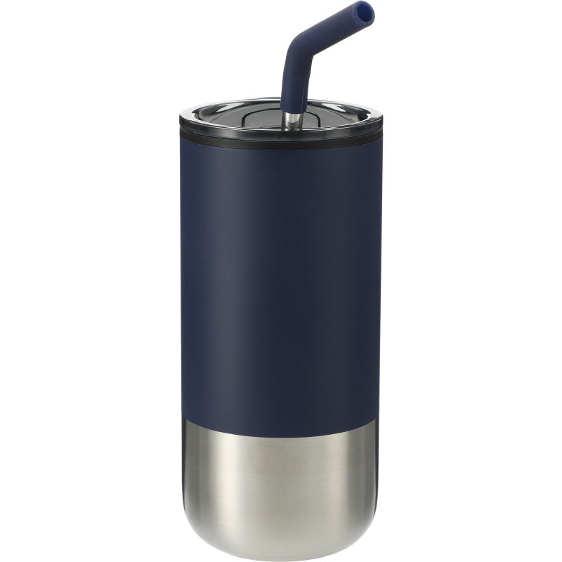 Custom Lagom Insulated 16oz Stainless Steel Tumbler with Straw - 8