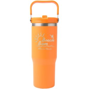 Custom Saratoga Swing Handle Brite Tumbler 30 Oz