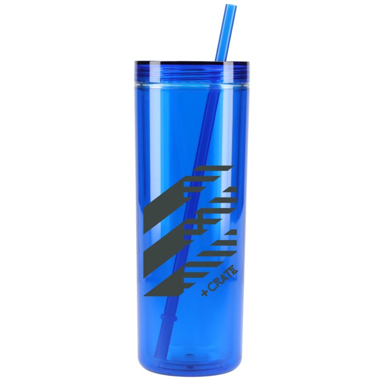 Custom Chroma Recycled Acrylic Skinny Tumbler 16oz - 6