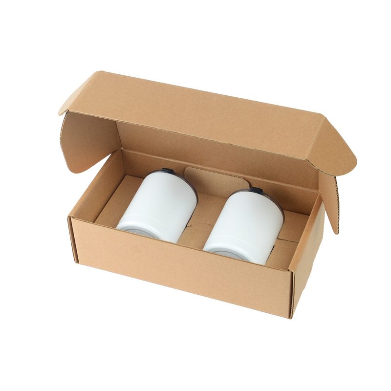 Custom 10 Oz. Stainless Steel Low Ball Glasses Gift Box Set - 1