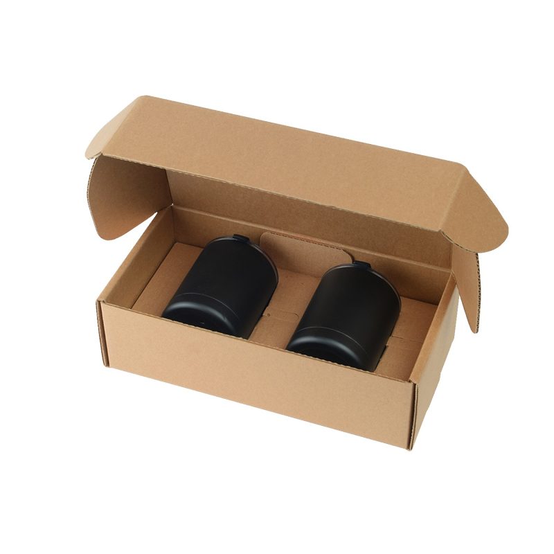 Custom 10 Oz. Stainless Steel Low Ball Glasses Gift Box Set - 8