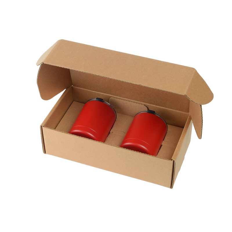 Custom 10 Oz. Stainless Steel Low Ball Glasses Gift Box Set - 9