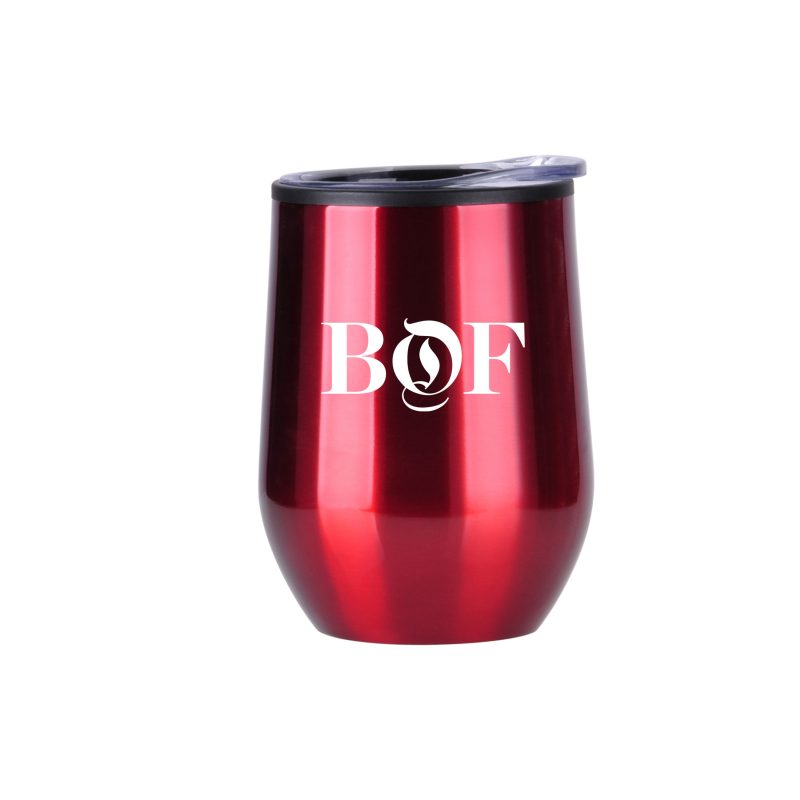 Custom 12 Oz. Stainless Steel Wine Mug - 4