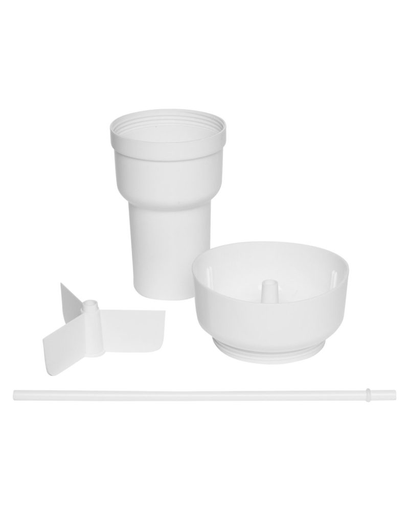 Custom 1L Recycled PP Stadium Tumbler with Snack Bowl - 4
