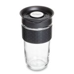 Custom Adana Glass Large Tumbler w/Silicone Band - 18oz