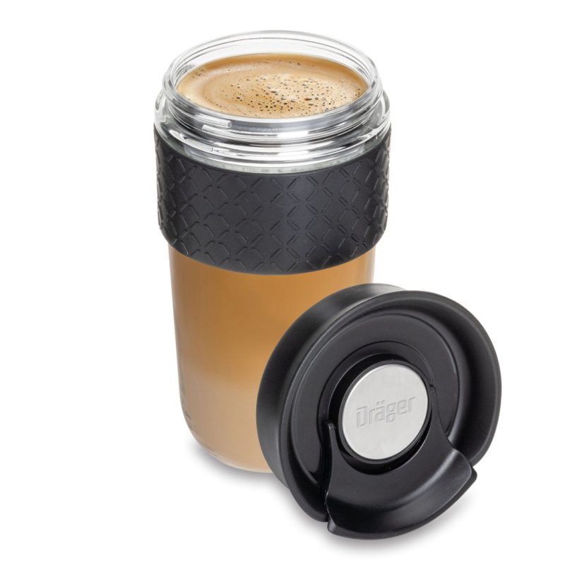 Custom Adana Glass Large Tumbler w/Silicone Band - 18oz - 3