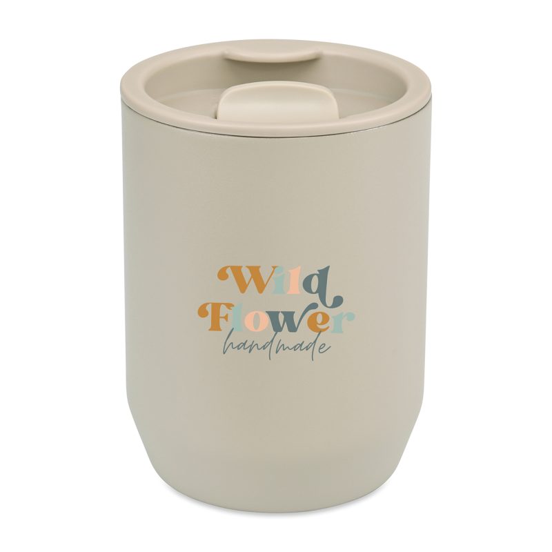 Custom Aviana™ Rowan Recycled Wine Tumbler - 15 Oz. - Taupe - 4