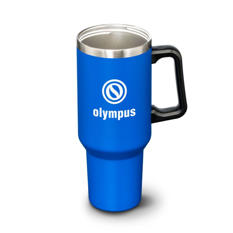 Custom Compeer Handle Travel Mug w/Straw - 40oz - 8