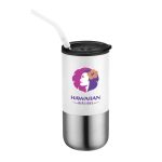 Custom Destin 16oz Double Wall Tumbler w Straw - 7