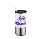 Custom Destin 16oz Double Wall Tumbler w Straw - 9
