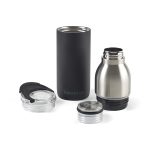 Custom Emery 2-in-1 Double Wall Stainless Bottle - 20 Oz. - Matte Black - 4