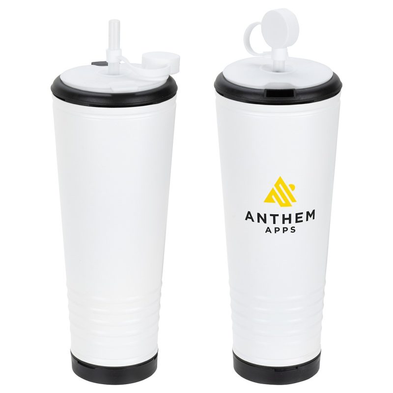 Custom Klaxon 23 oz Stainless Steel/Polypropylene Tumbler with Built-In Horn - 8
