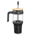 Custom Lanai Glass Travel Mug w/Straw - 2