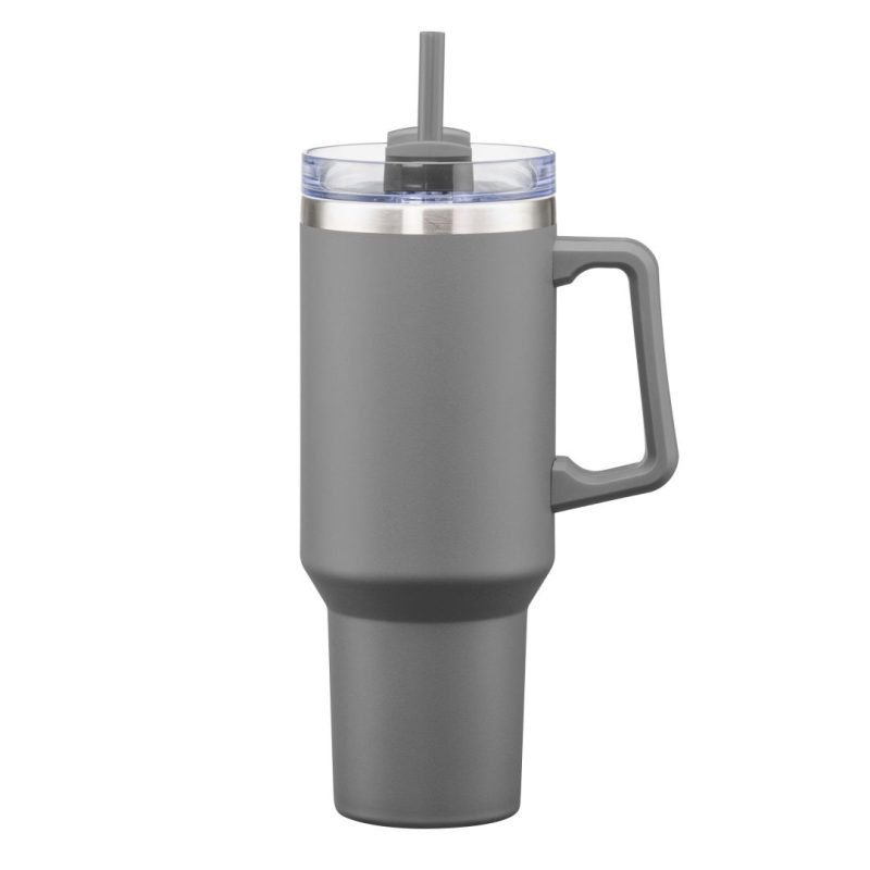 Custom Makena Handle Travel Mug w/Straw - 40oz - 8