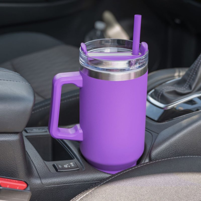 Custom Saratoga Satisfy Brite Travel Mug 40 Oz - 4