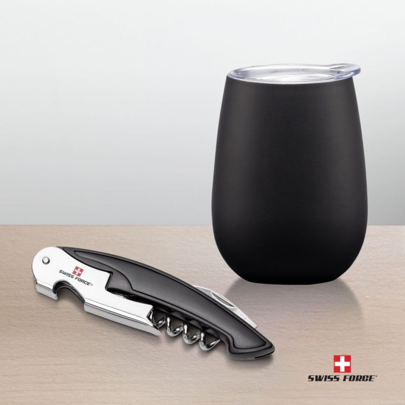 Custom Swiss Force® Rosette Wine Gift Set - 6