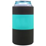 Custom Toadfish Non-Tipping 12oz Standard Can Cooler with free slim can adapter - 1