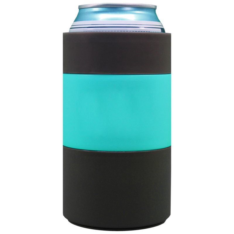 Custom Toadfish Non-Tipping 12oz Standard Can Cooler with free slim can adapter - 1