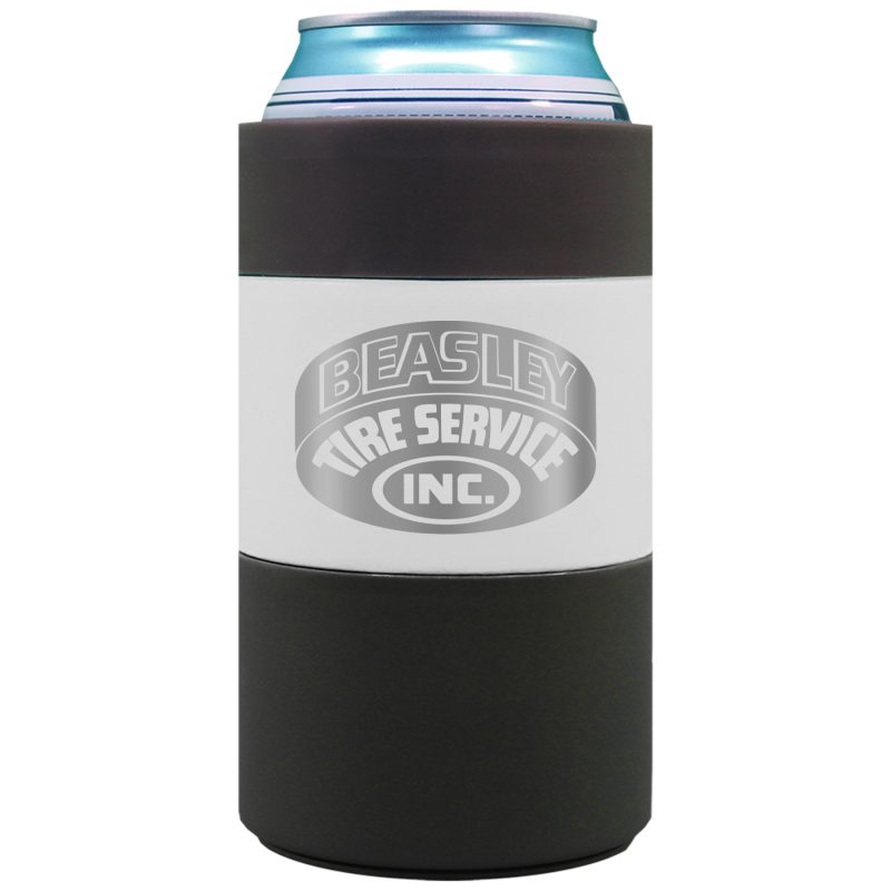 Custom Toadfish Non-Tipping 12oz Standard Can Cooler with free slim can adapter - 3