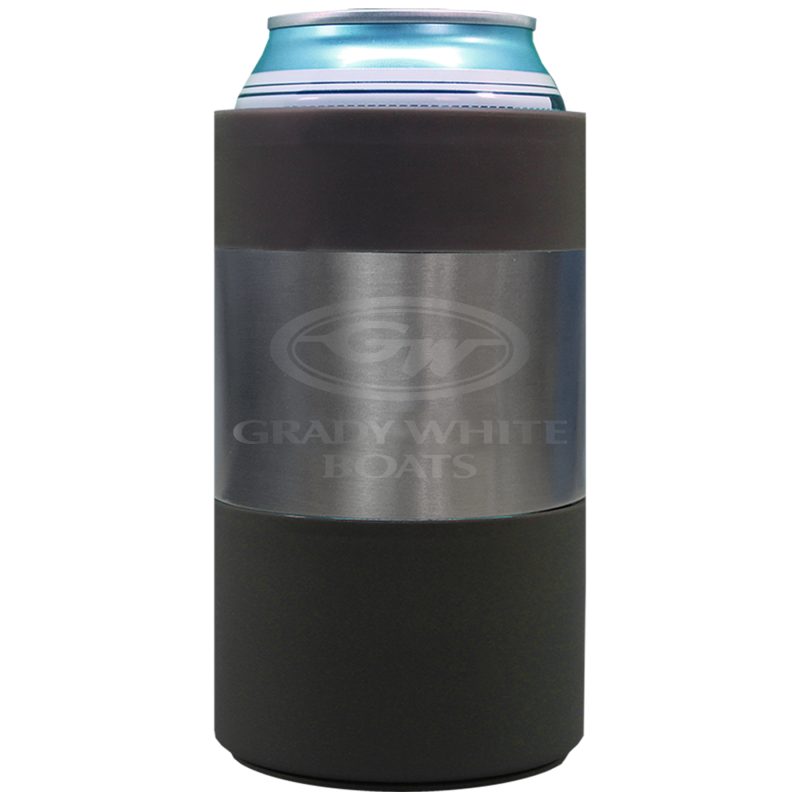 Custom Toadfish Non-Tipping 12oz Standard Can Cooler with free slim can adapter - 5
