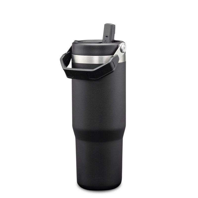 Custom Revive SS Tumbler w/Handle & Straw - 30oz - 4