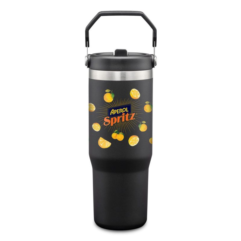 Custom Revive SS Tumbler w/Handle & Straw - 30oz - 5