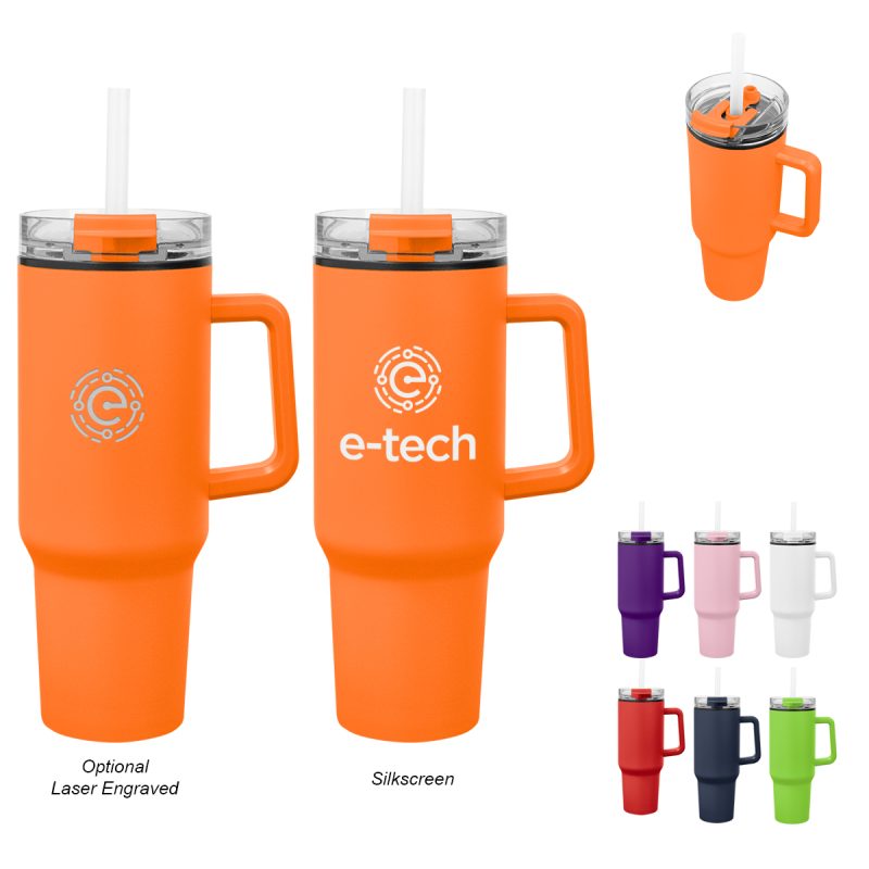 Custom 40 Oz. Quest Recycled Stainless Steel Tumbler - 2