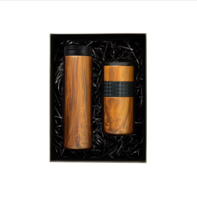 Custom Elemental® Drinkware Gift Set 20oz Iconic Bottle & 16oz Artisan Tumbler - Vacuum Insulated - 1