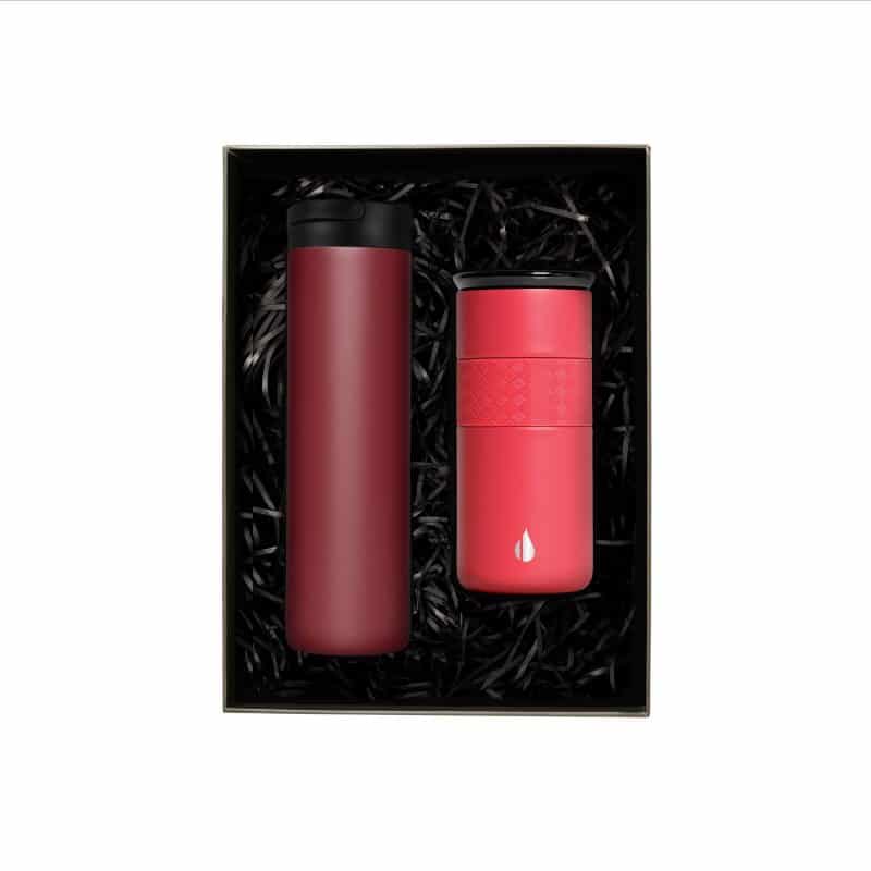 Custom Elemental® Drinkware Gift Set 20oz Iconic Bottle & 16oz Artisan Tumbler - Vacuum Insulated - 4