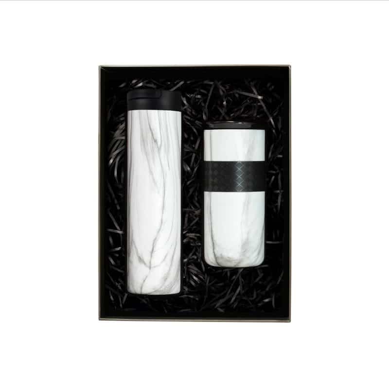 Custom Elemental® Drinkware Gift Set 20oz Iconic Bottle & 16oz Artisan Tumbler - Vacuum Insulated - 6