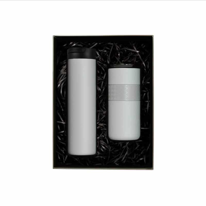 Custom Elemental® Drinkware Gift Set 20oz Iconic Bottle & 16oz Artisan Tumbler - Vacuum Insulated - 8